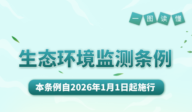 一图读懂《生态环境监测条例》 